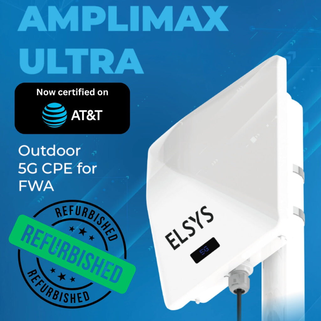 Refurbished Elsys Amplimax Ultra 5G Outdoor CPE Refurbished Elsys Amplimax Ultra 5G Outdoor CPE